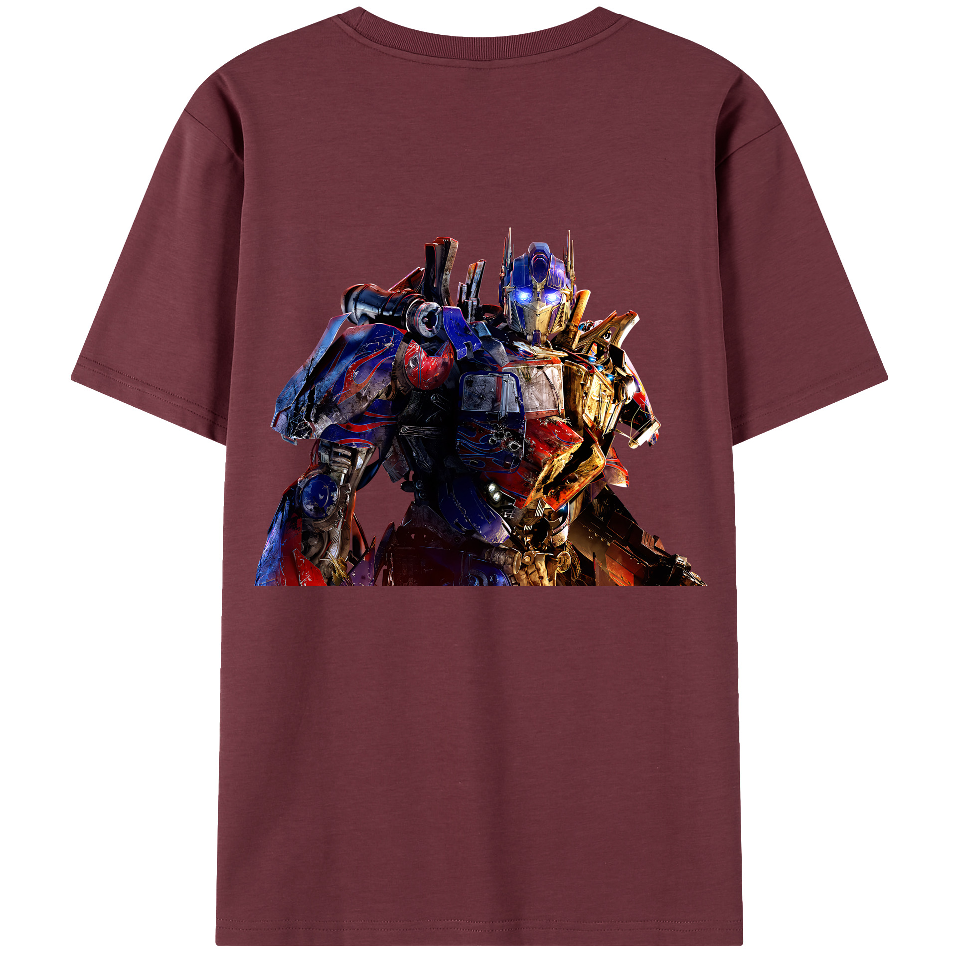 （画像用） Transformers トランスフォーマー 綿100％半袖Tシャツ（背面プリント）